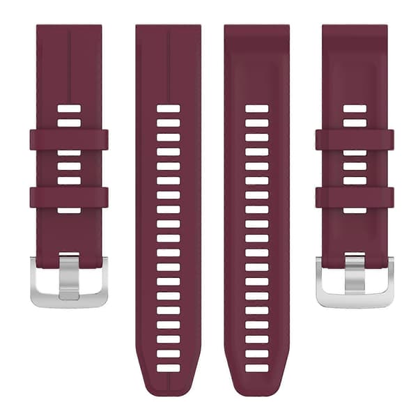 För Garmin Descent G1 Silikonarmband Wine Red