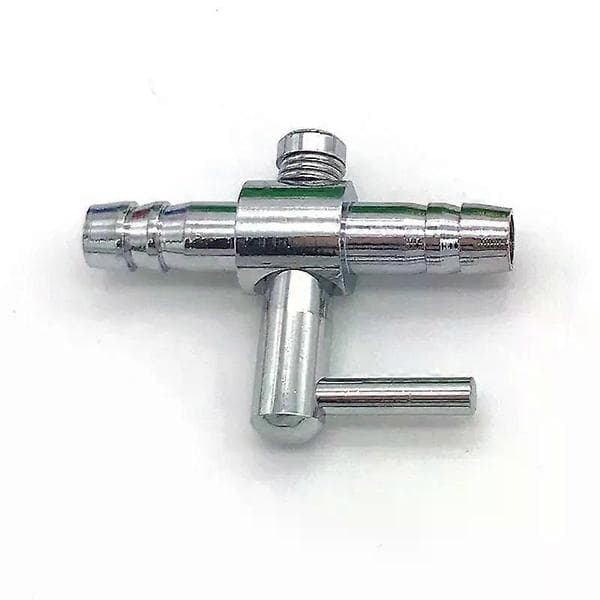 1 stk 4 mm akvarium luftfordeler luftpumpe luftstrømsrør rustfritt stål kontrollventil luftpumpe tilbehør