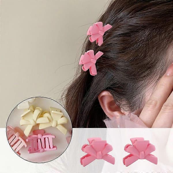 Små blomsterhårklemmer Søde hårklemmer Skridsikre 10pcs bow