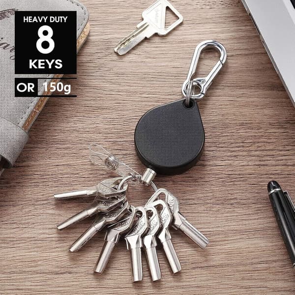2-pack Retractable Keychain, Student ID, Retractable Key Holder, Lanyard
