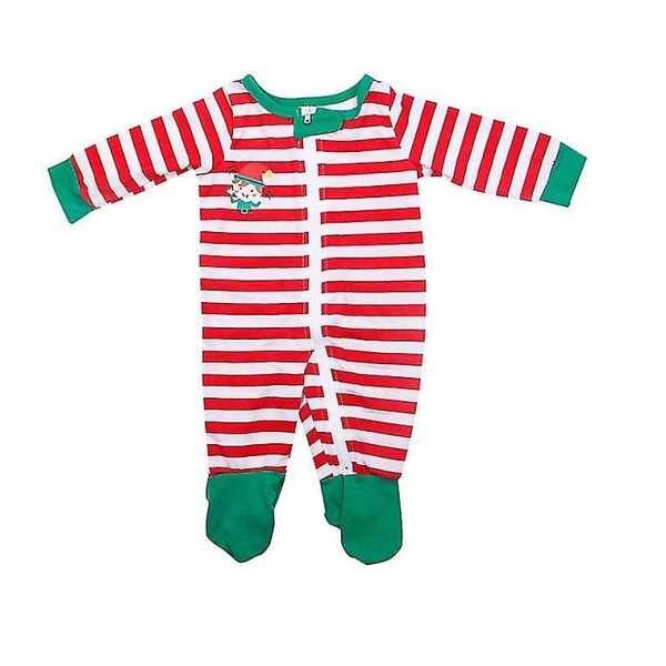 Loungewear Family Matching Xmas Christmas Pyjamas Herr Dam Barn Nattkläder qd bäst Baby-110