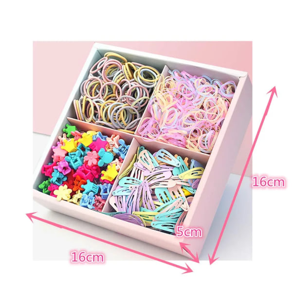 1140-Pack Baby Pannband & Barrettes - Multicolor Small qd bäst