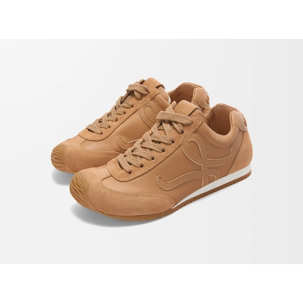 Ballet Runner 2.0 Kanel Nylon och koläder Original sneakers för män och kvinnor 42