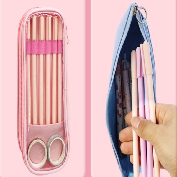 Transparent case Kawaii brevpapper case ROSA qd bäst Pink