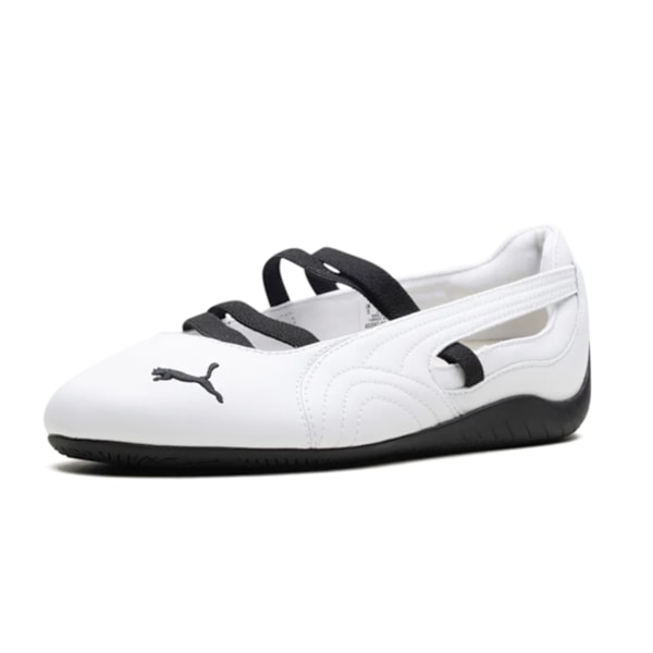 Pumas Speedcat Ballet Leather WMNS "White Black" Original sneakers för män och kvinnor 37