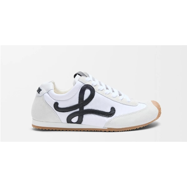 Ballet Runner 2.0 Vit/Svart Nylon och koläder Original sneakers för män och kvinnor 44
