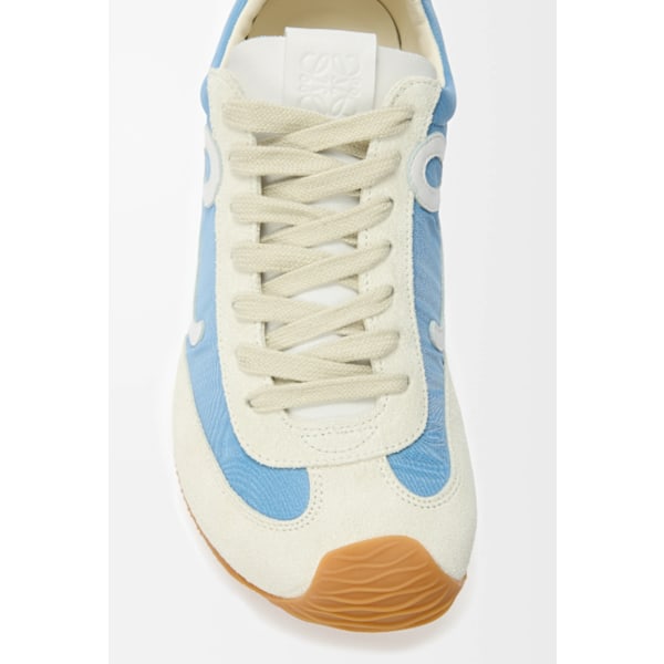 Ballet Runner 2.0 Blå/vit/mjukvit Nylon och koläder Original sneakers för män och kvinnor 44