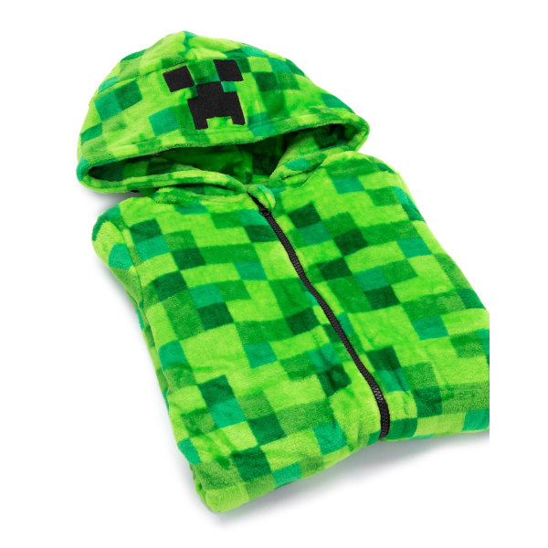 Minecraft Unisex Kids Onesie Grön Pixelate Creeper qd bäst Green 10-11 Years