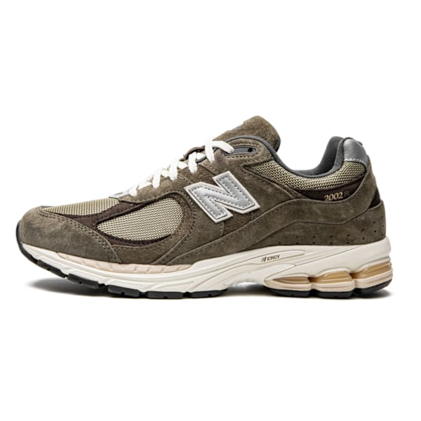 NEW BALANCES 2002R Dark Camo / Rich Earth Original sneakers för män och kvinnor 36
