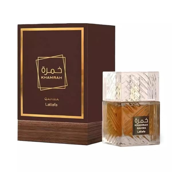 Højkvalitets Lattafa Parfumer Khamrah Qahwa Brown 100ML