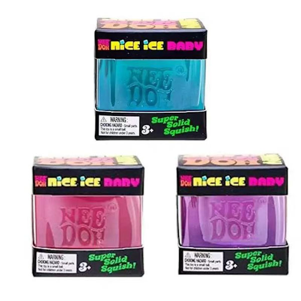 Needoh Nice Cube Stressipallo & Aistilelu Sininen
