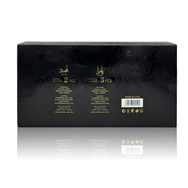 Lattafa Yara unisex duftsett, 5 flasker. 30 ml per flaske.