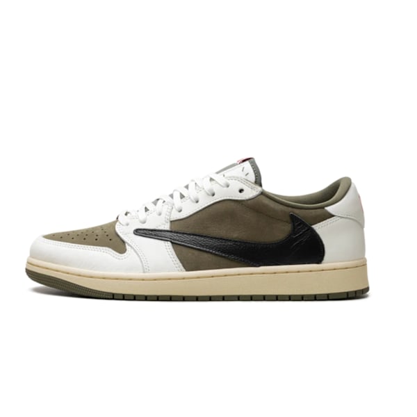 Air Jordans 1"Travis Scott - Medium Olive" Original sneakers för män och kvinnor 39