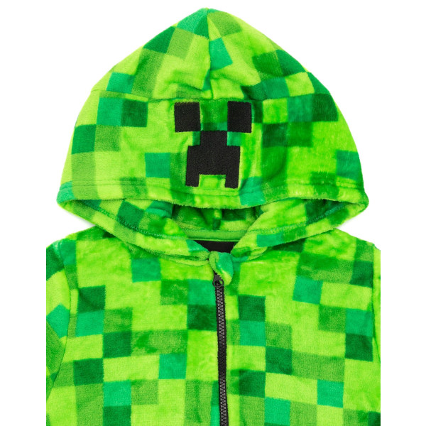 Minecraft Unisex Kids Onesie Grön Pixelate Creeper qd bäst Green 9-10 Years