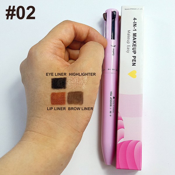 Glitter Highlighter 4 In1 Makeup Pen Eyebrow Pencil Marker Lip qd bäst 02