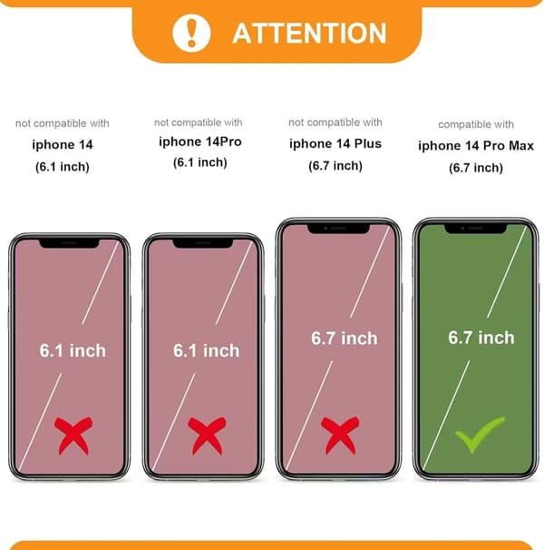 Magnetisk Lommebokdeksel iPhone 14 Pro Max – med Kortlommer & RFID-beskyttelse