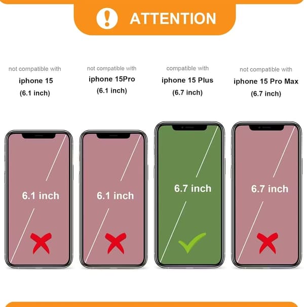 Magnetiskt Plånboksfodral iPhone 15 Plus – med Kortplatser & RFID-skydd