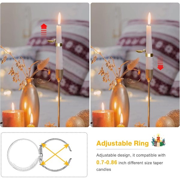 4- Pack Automatisk Ljussläckare Guld