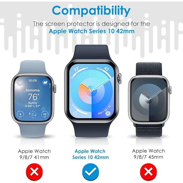 Apple Watch 10 Skärmskydd 42 MM