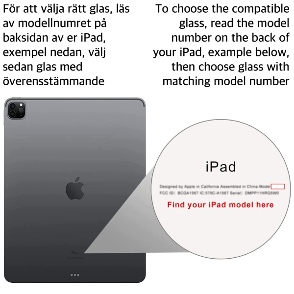 iPad Skärmskydd i Temperats Glas - Alla Modeller Nr 1