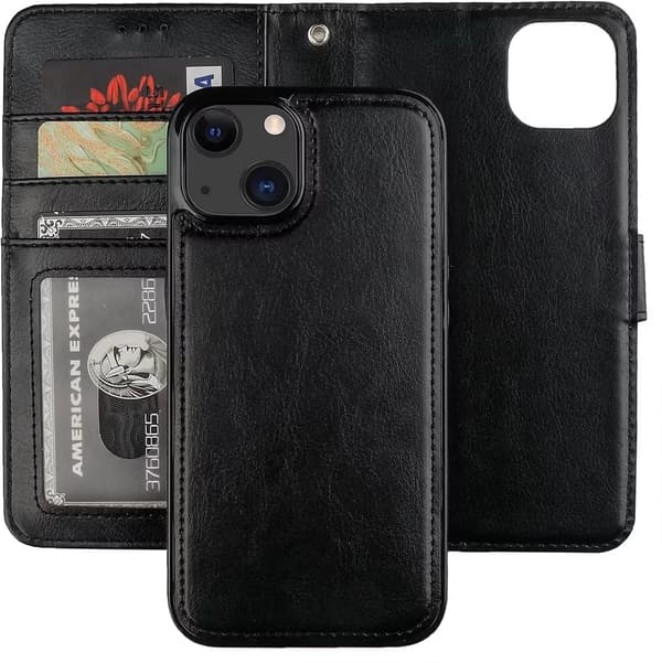 Magnetiskt Plånboksfodral iPhone 13 – med Kortplatser & RFID-skydd