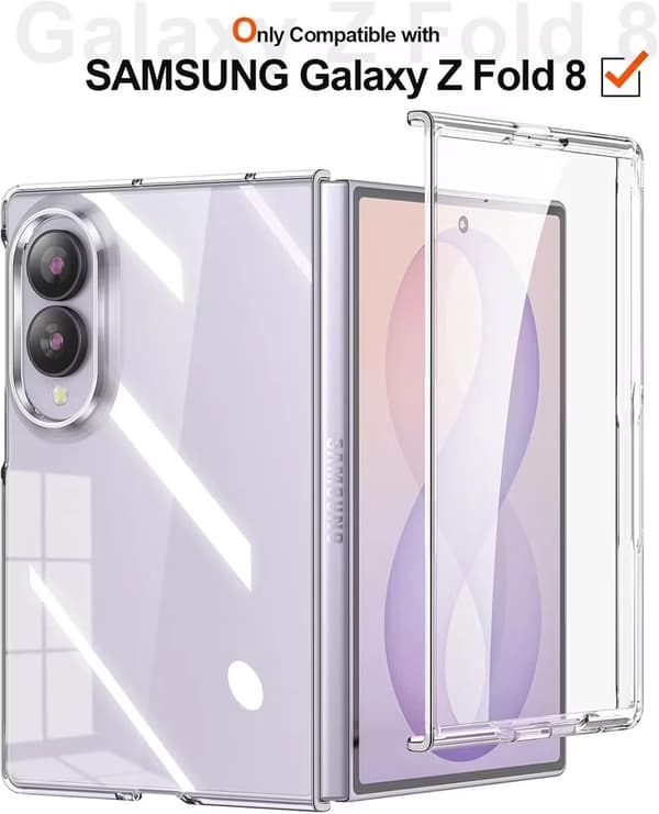 Samsung Z Fold 8 Transparent Deksel