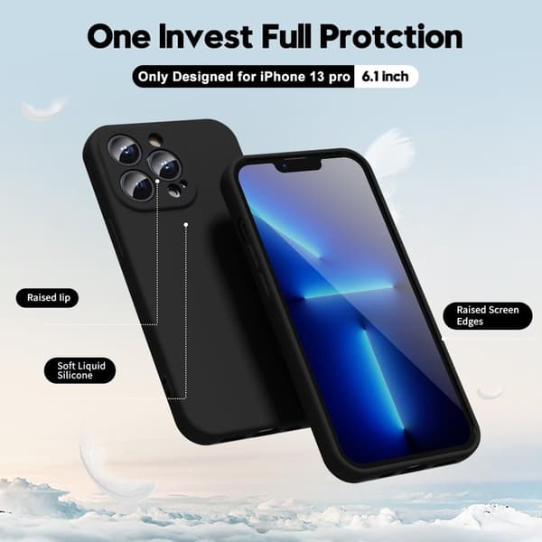 iPhone 13 Pro Hårt Svart Skal