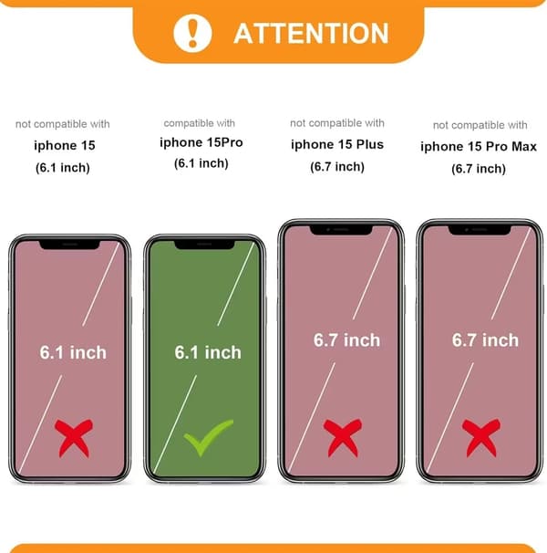 Magnetiskt Plånboksfodral iPhone 15 Pro – med Kortplatser & RFID-skydd