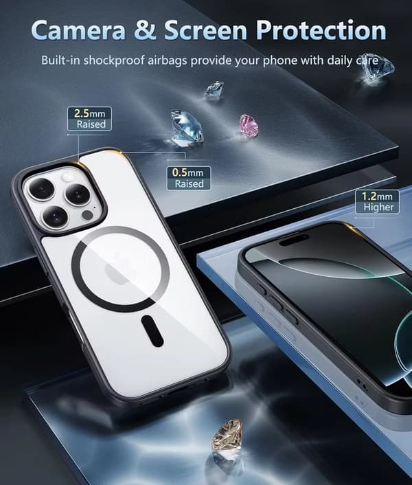 iPhone 16 Pro Max Svart Magsafe Skal