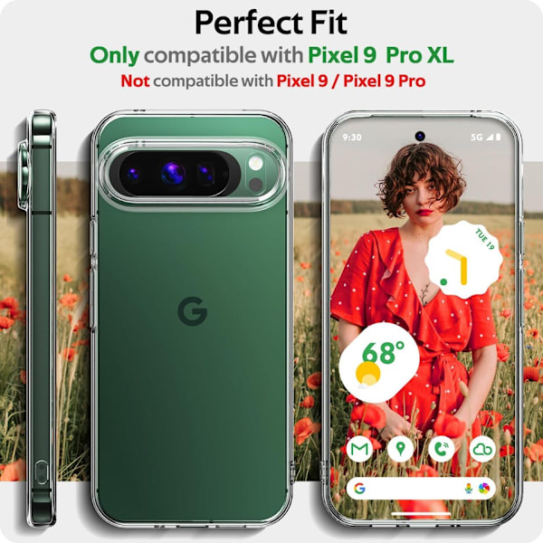 Google Pixel 9 Pro XL - Transparent TPU Skal