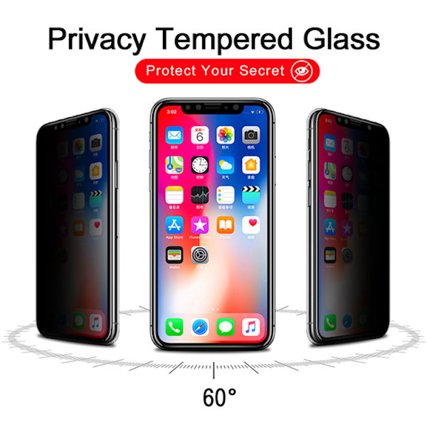 iPhone Privacy / Sekretessskärmskydd - Många Modeller iPhone XR