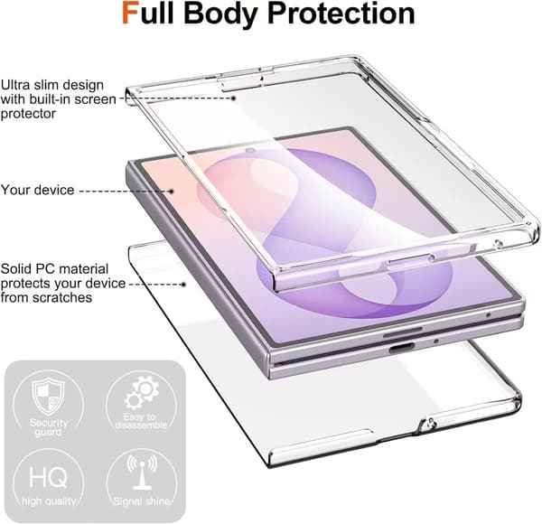 Samsung Z Fold 8 Transparent Deksel