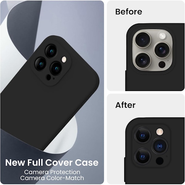 iPhone 16 Plus Svart Matt Hårt Skal