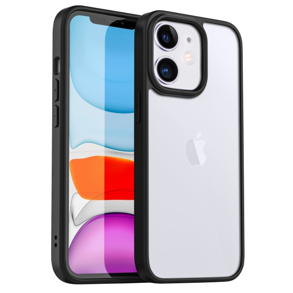 iPhone Bumper Skal - Genomskinligt med Färg Svart iPhone 13 Pro Max