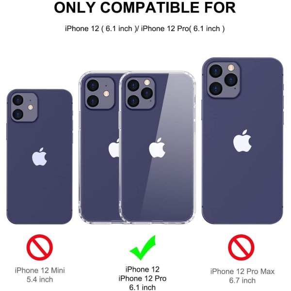 2-Pack iPhone 12 / 12 Pro TPU Skal - Slimmat