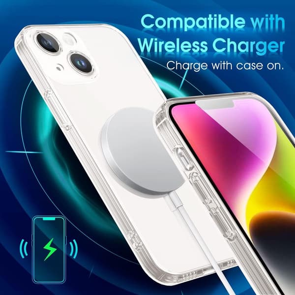 iPhone 14 Plus Transparent TPU Skal – Extra Kameraskydd
