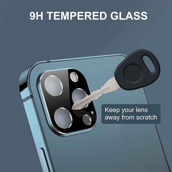 2-Pack iPhone 13 Pro Kamera Lins Skydd i Härdat glas