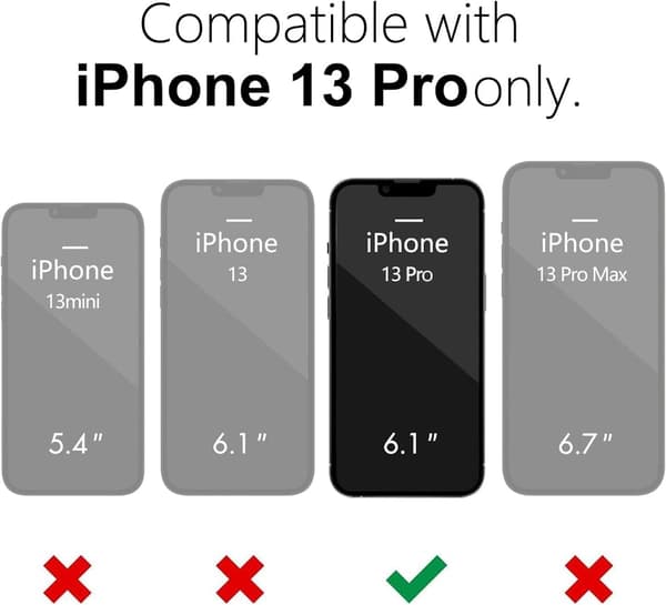 iPhone 13 Pro Hårt Svart Skal