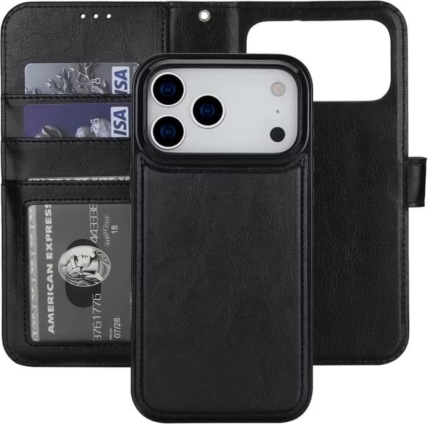 Magnetiskt Plånboksfodral iPhone 17 Pro – med kortplatser & RFID-skydd
