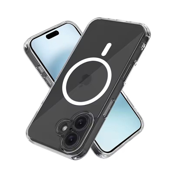 iPhone 16 Plus Magsafe Skal Stötdämpande Transparent