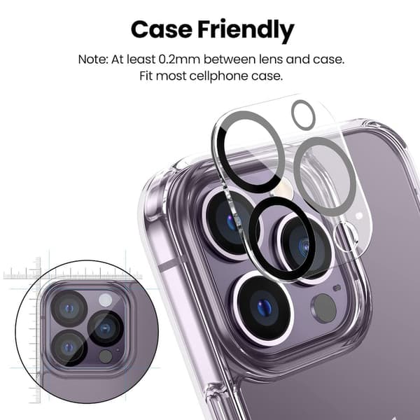 iPhone 13 Pro Kristall Klart Kamera Glas