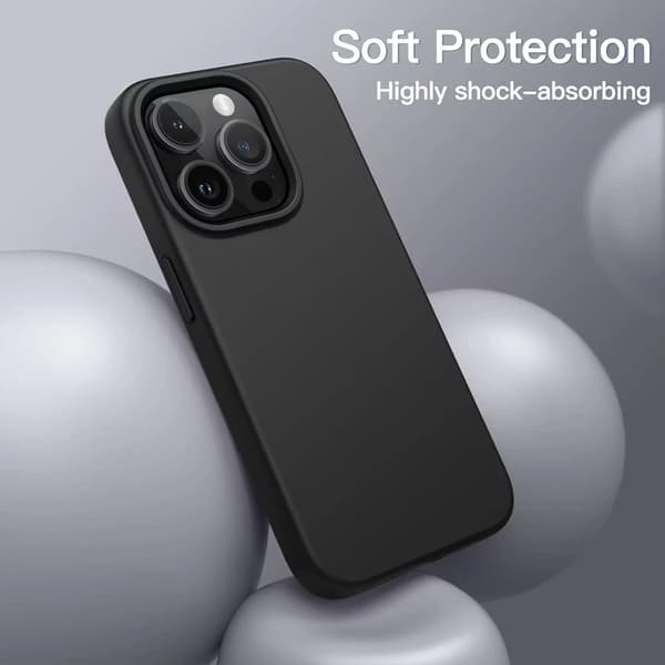 iPhone 15 Matt Svart Skal