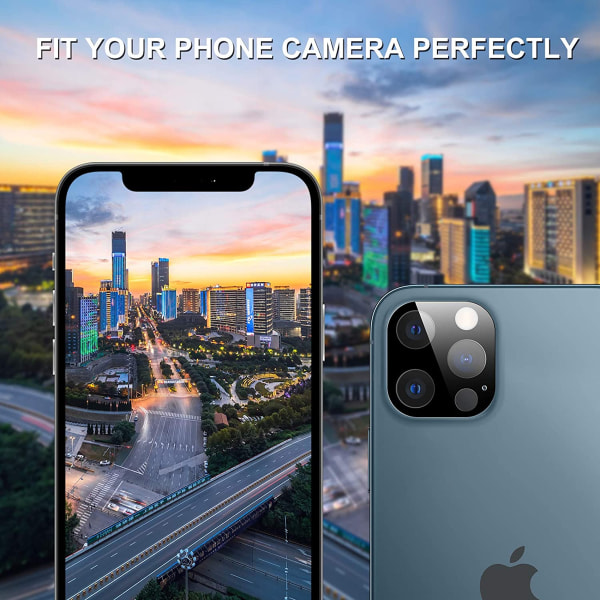 2-Pack iPhone 13 Pro Kamera Lins Skydd i Härdat glas