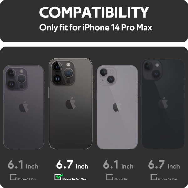 iPhone 14 Pro Max - TPU Skal med Extra Kamera Skydd