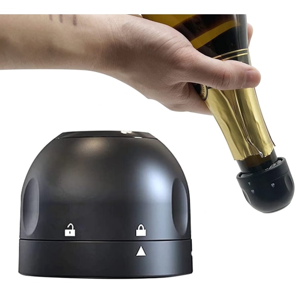 Champagne / Vinkork - Vakuum försluter - Stopper Svart Champagne Kork