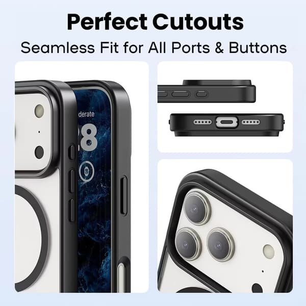 iPhone 17 Pro Max Matt Svart Magsafe Skal