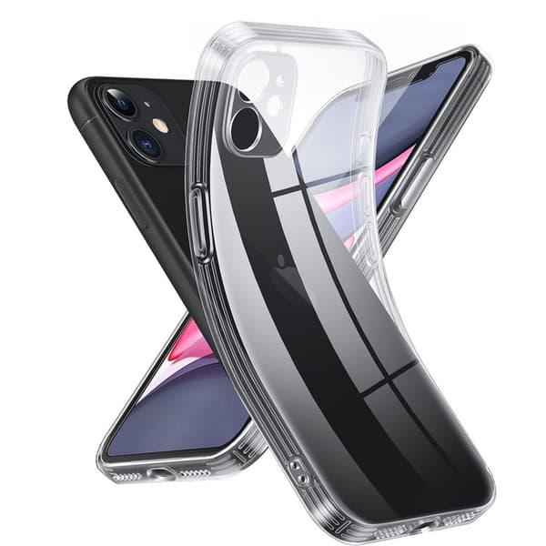 iPhone 11 Transparent TPU Skal – Extra Kameraskydd