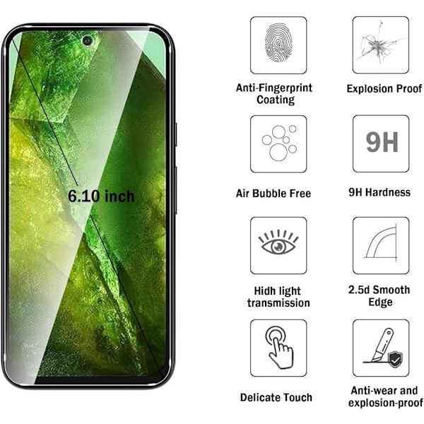 1-Pack Skärmskydd i Härdat Glas Google Pixel 8a