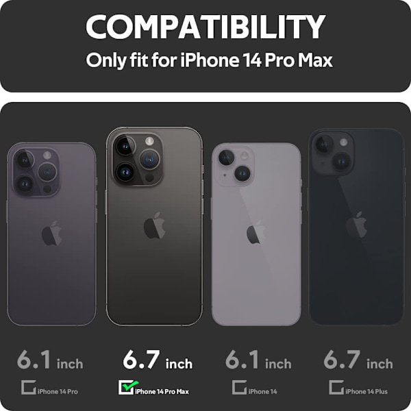 iPhone 14 Pro Max ekstra stødsikkert etui