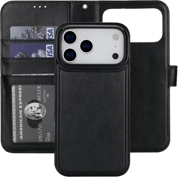 Magnetiskt Plånboksfodral iPhone 18 Pro Max – med Kortplatser & RFID-skydd